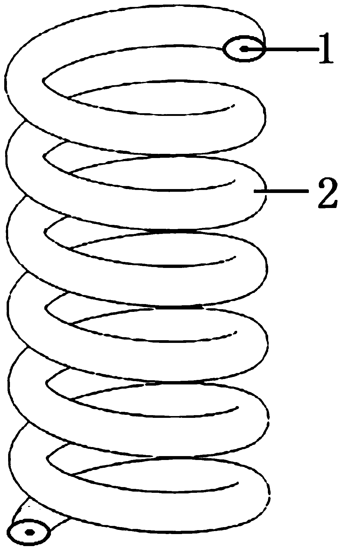 A variable-section spring blank, processing tooling and processing technology