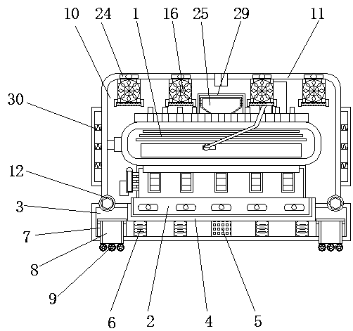 Intelligent cooling device for engine