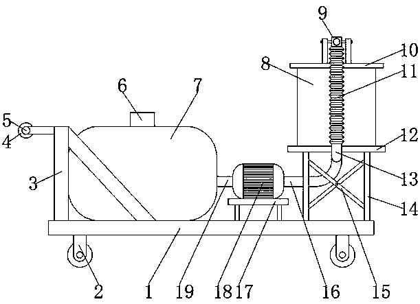 Mist-spraying machine tool for agriculture