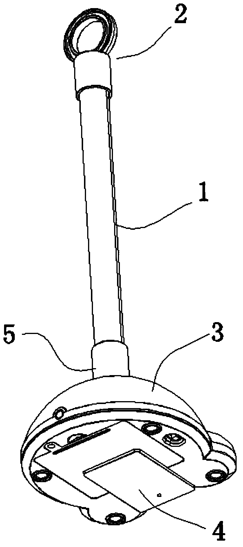 Suspension type energy-saving lamp and suspension device thereof
