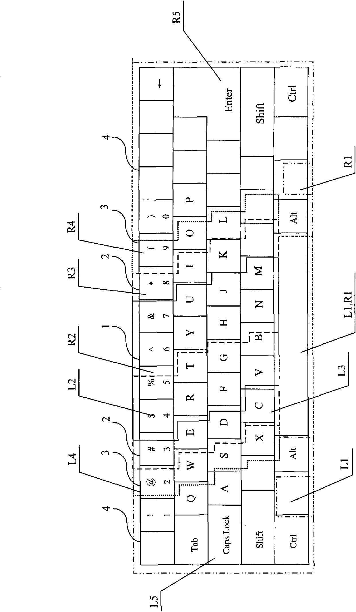 Computer Chinese input method and keyboard based on Chinese pinyin scheme