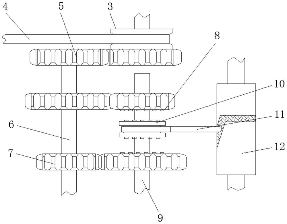 A speed-adjustable surveillance camera based on the principle of gear transmission