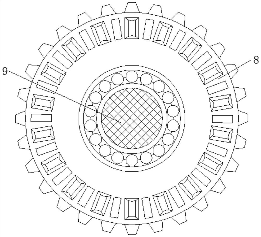 A speed-adjustable surveillance camera based on the principle of gear transmission