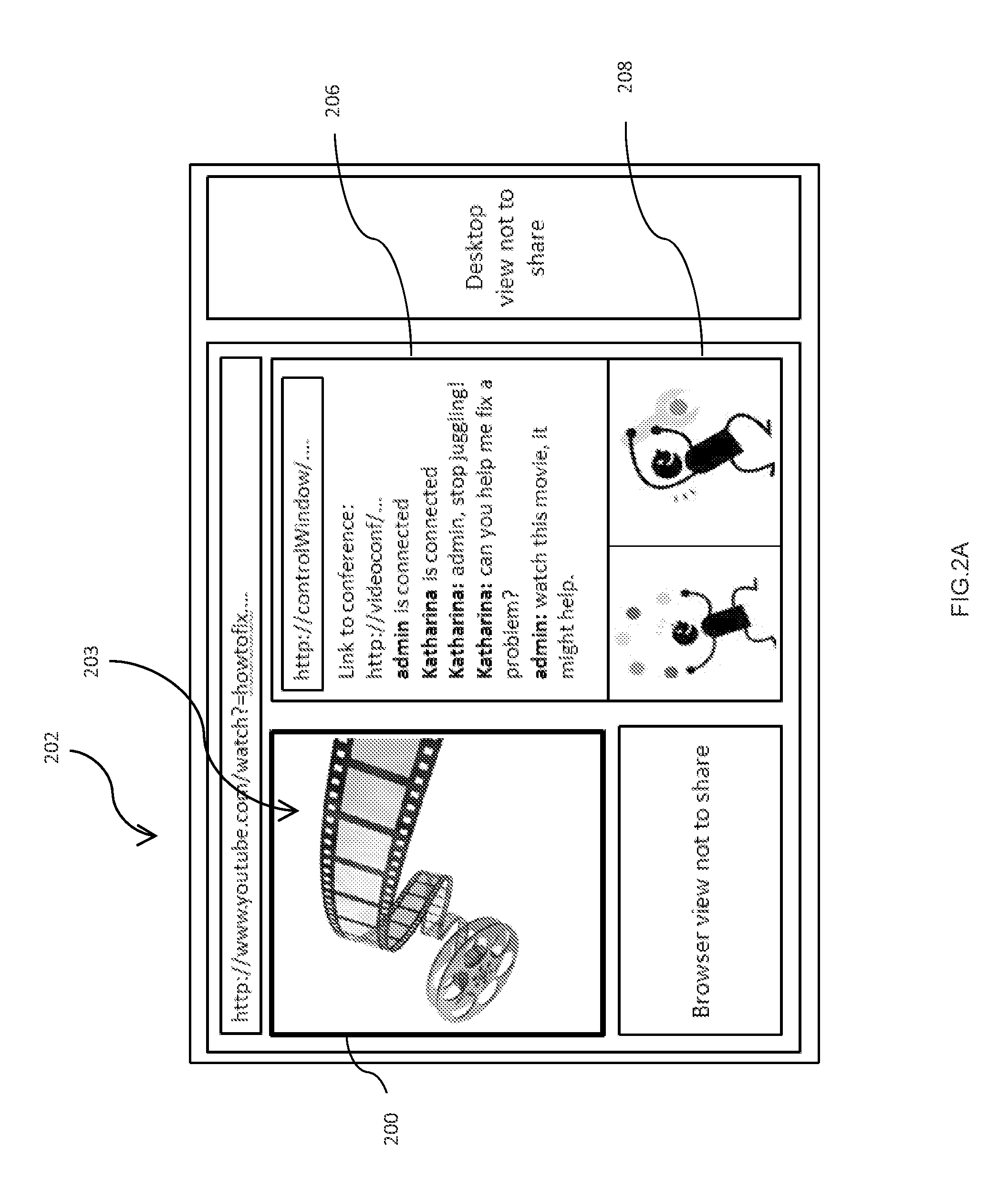 Screen sharing and video conferencing system and method