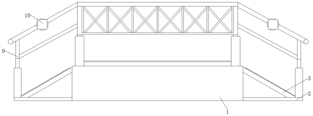 A linear walking device for blind people based on training, high efficiency and adaptable to walking of various blind people