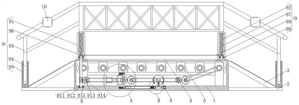 A linear walking device for blind people based on training, high efficiency and adaptable to walking of various blind people