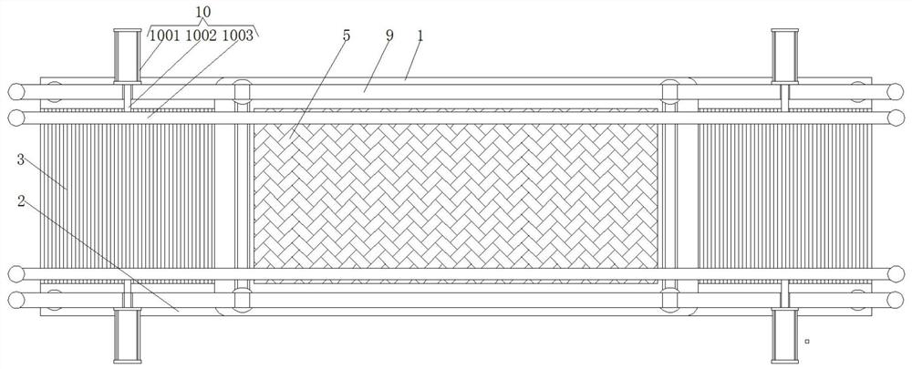 A linear walking device for blind people based on training, high efficiency and adaptable to walking of various blind people