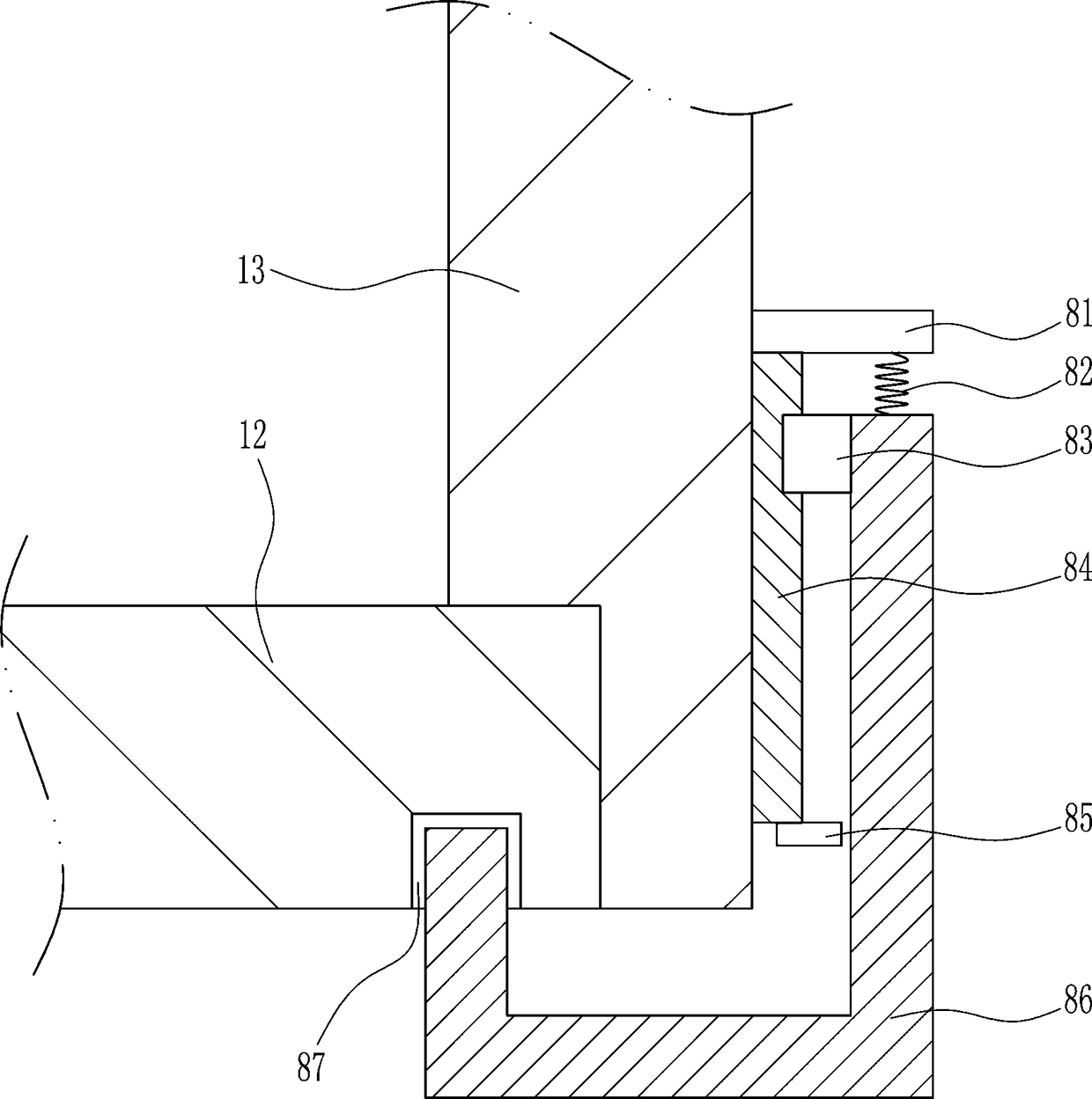 A convenient rubbish crushing device for building demolition