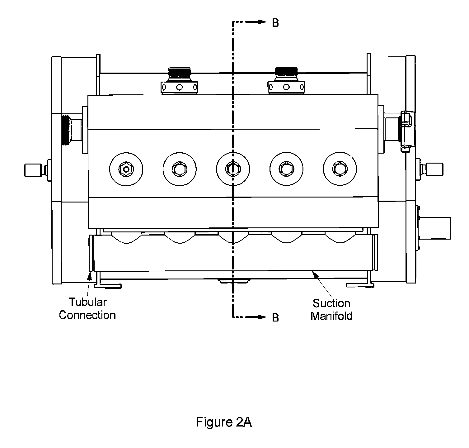 Integrated design fluid end suction manifold