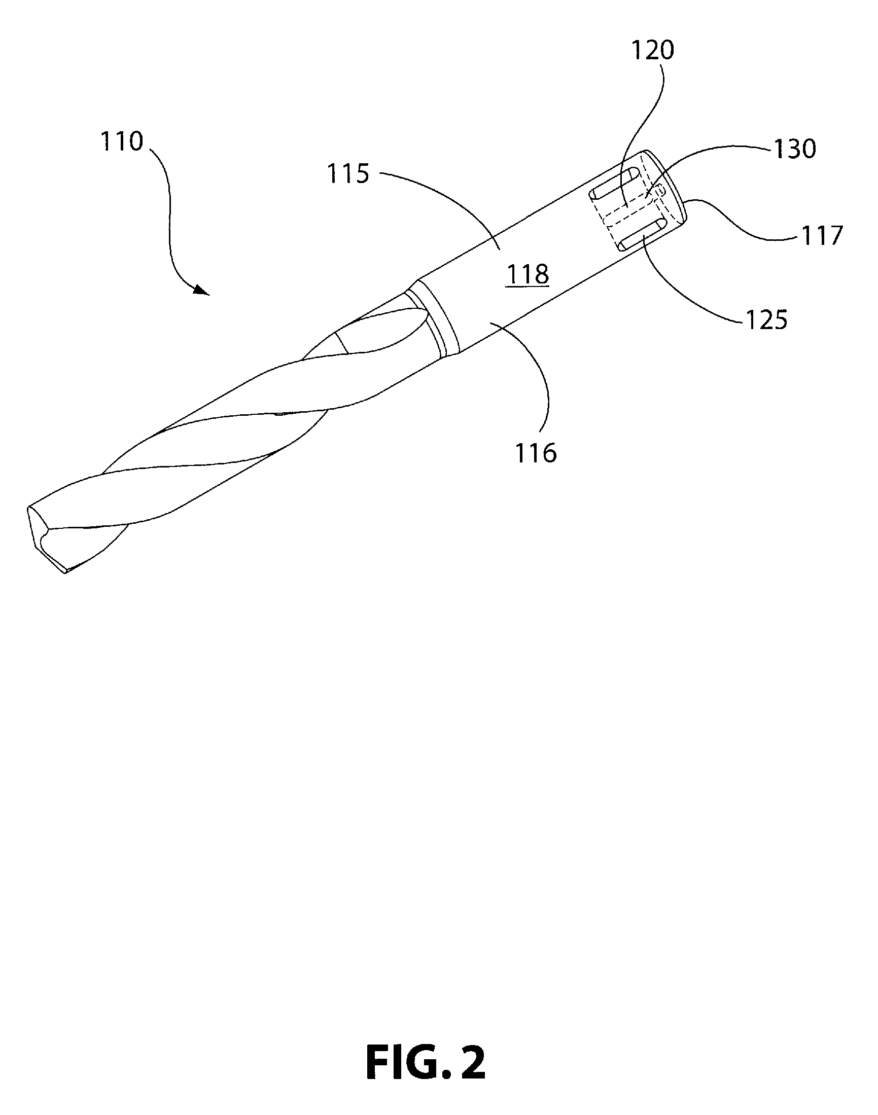 Cutting tool with integrated circuit chip