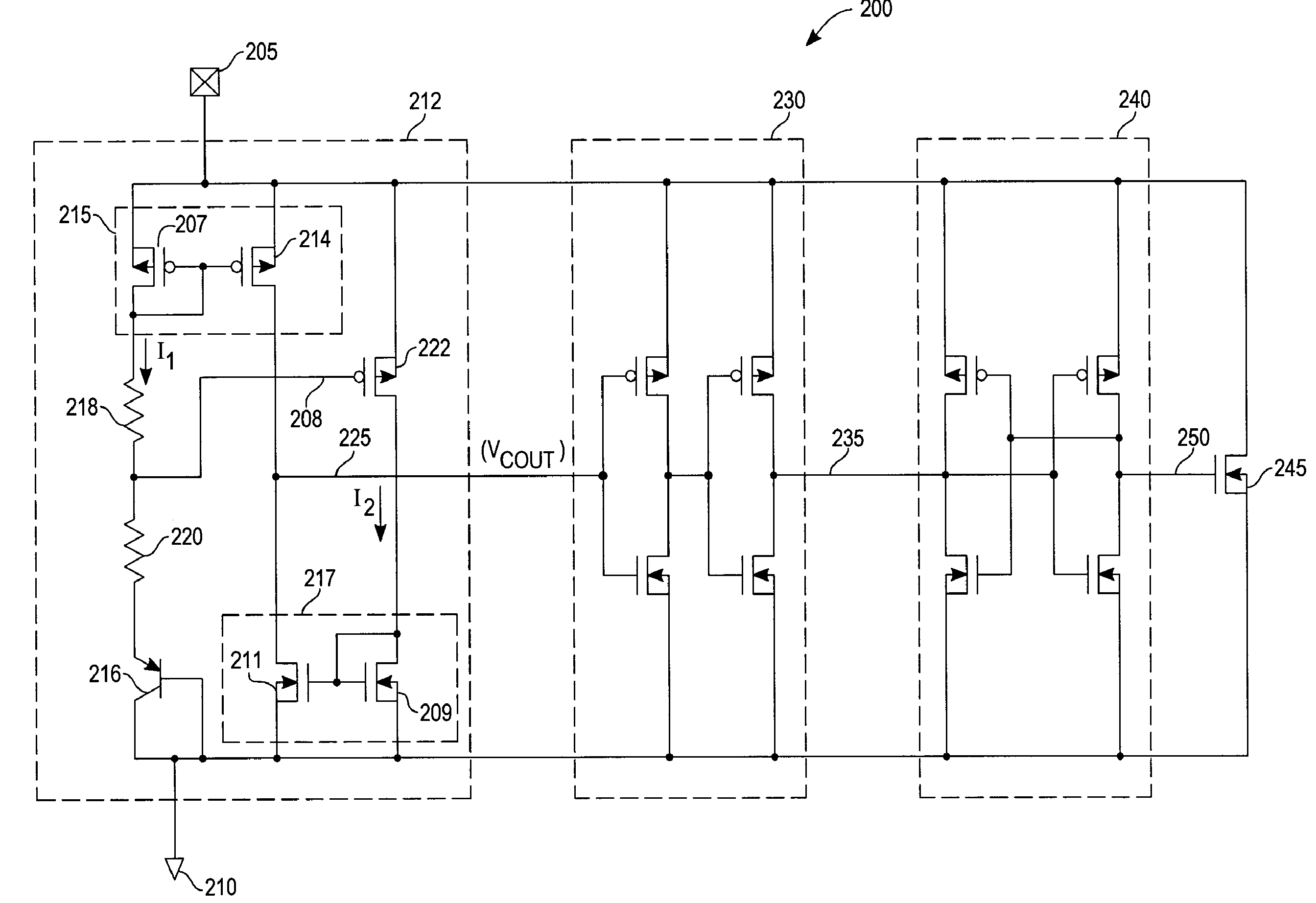 Threshold voltage method and apparatus for ESD protection