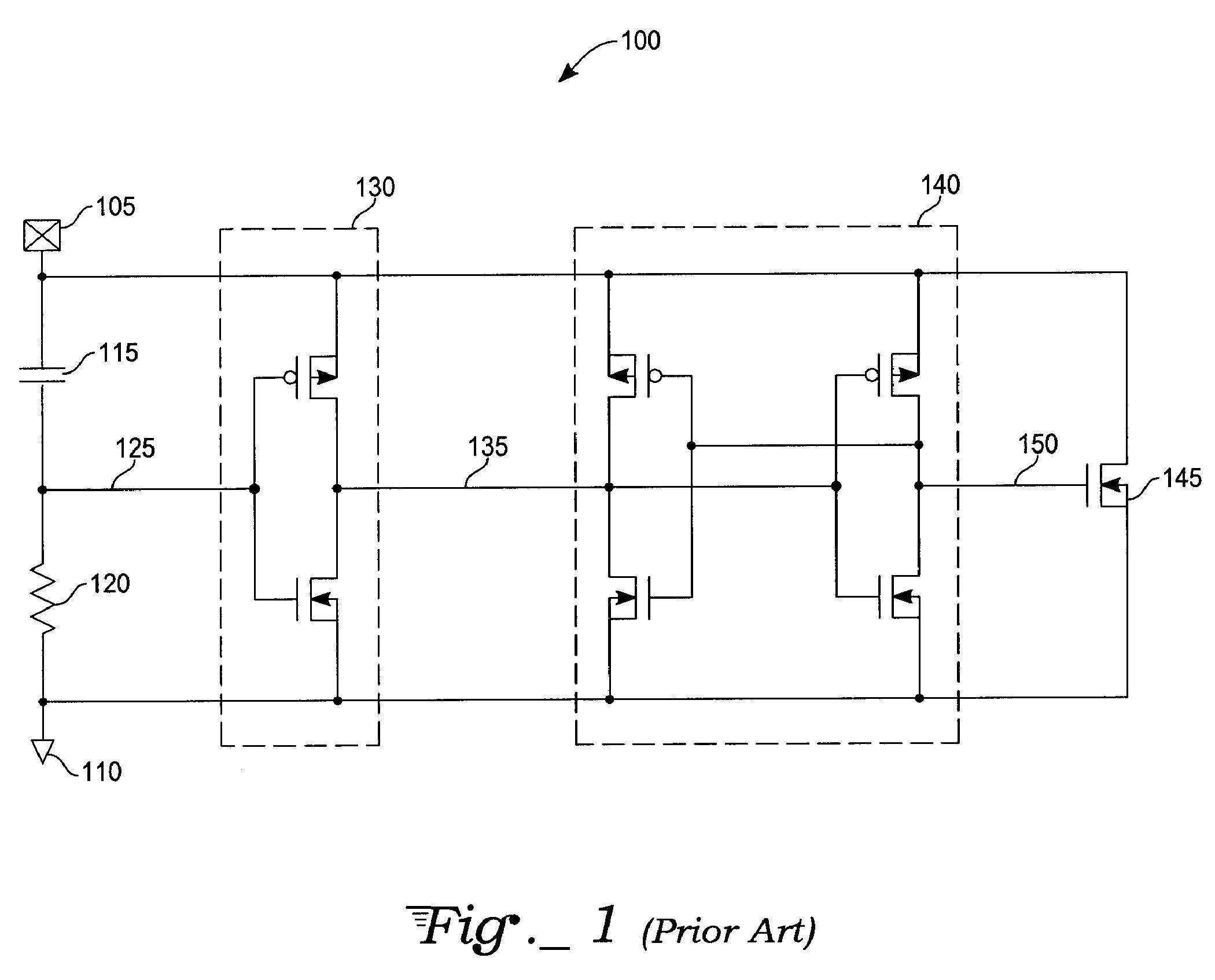 Threshold voltage method and apparatus for ESD protection