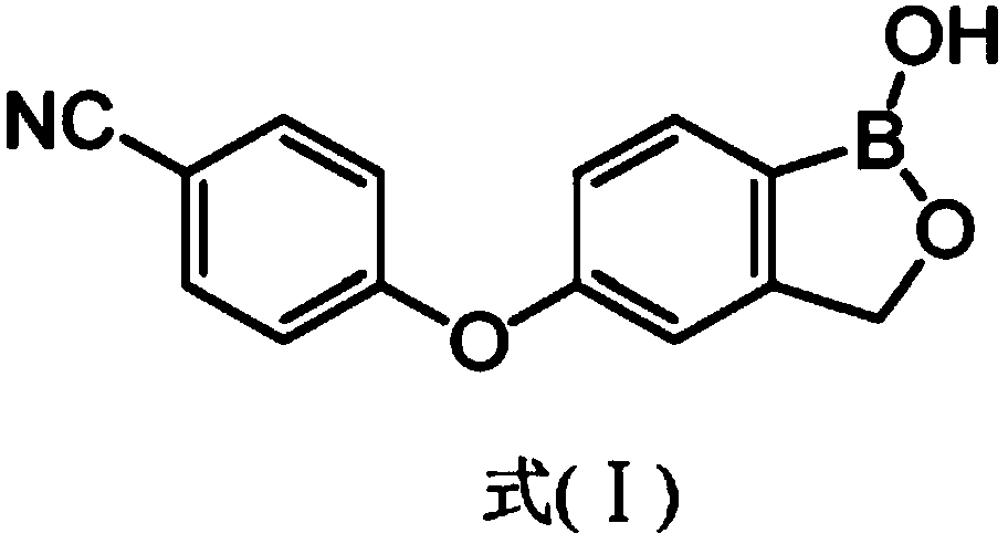 Crisaborole sustained-release film with good paste effect and preparation method thereof