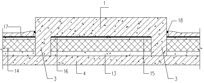 Vibration isolation roofing equipment foundation construction