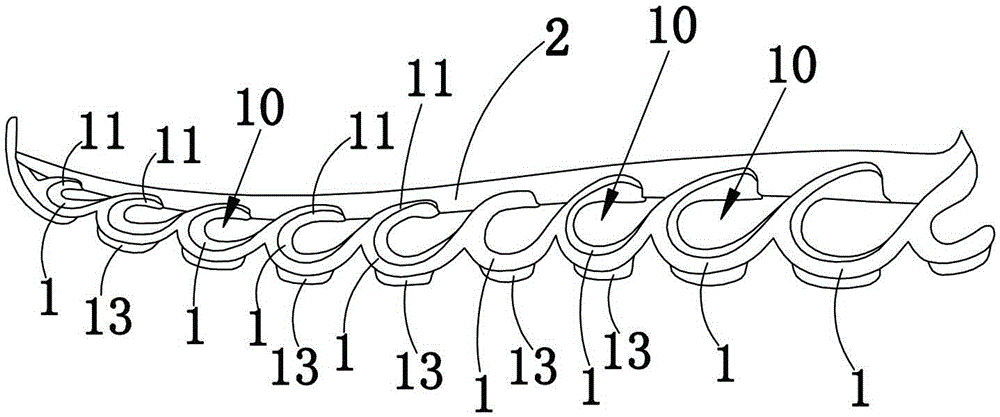 Rebound power assisting device for shoe sole