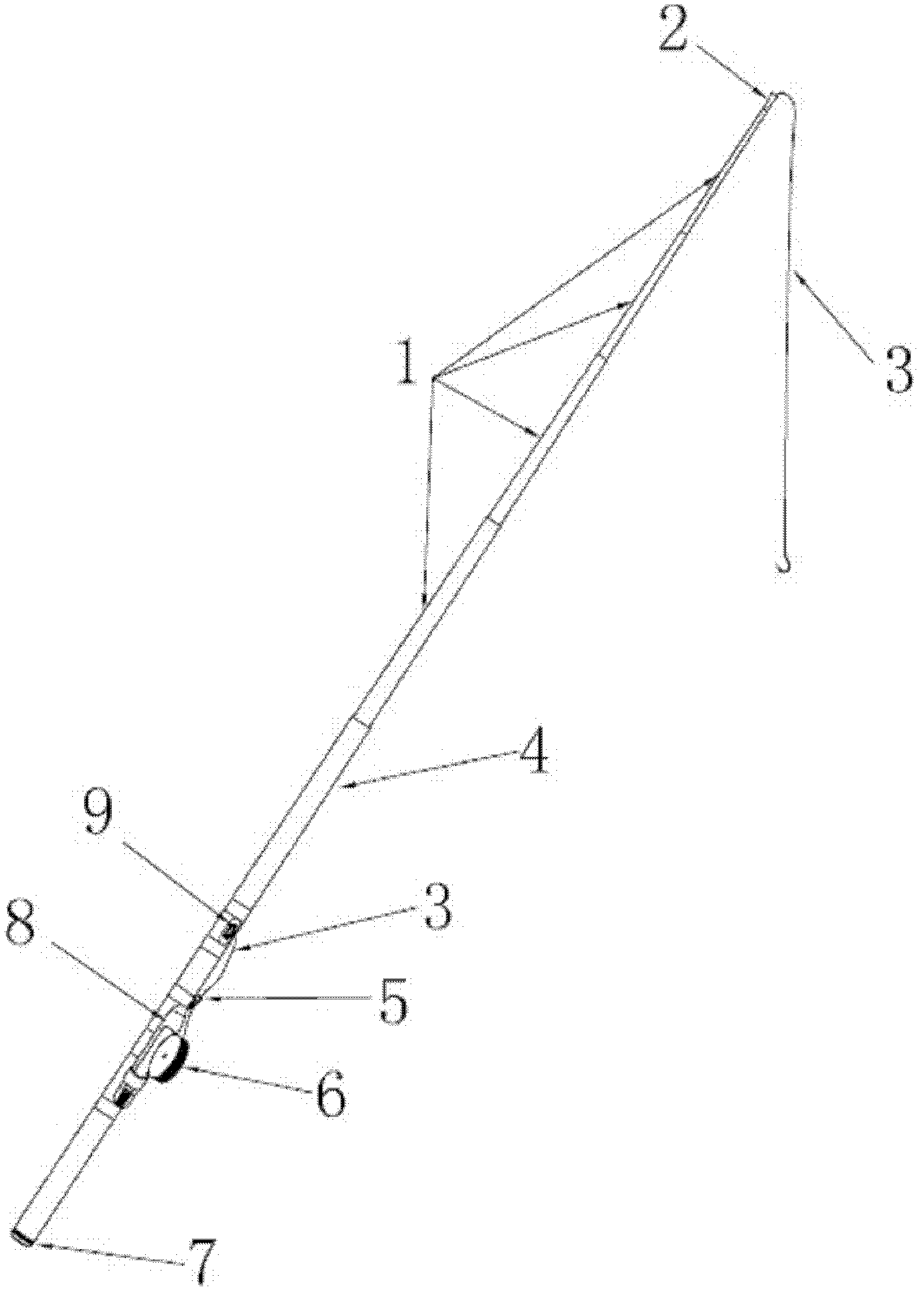 Manufacturing method of throwing dual-purpose telescopic hollow fishing rod