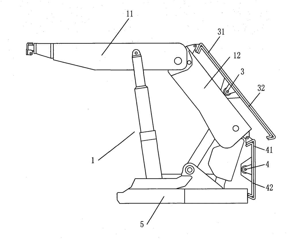 Shield support and support method for bow pseudo-inclined fully mechanized coal mining face