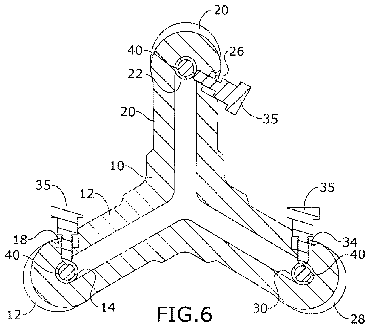 Angled power pin alignment and crimping fixture