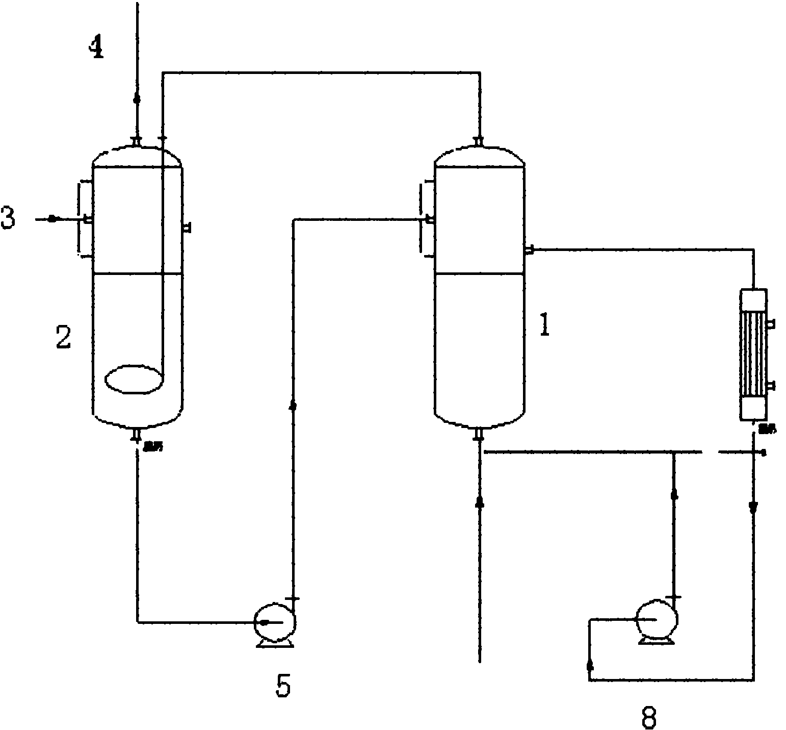 Dechloridation device and process in chlorinated paraffin production process