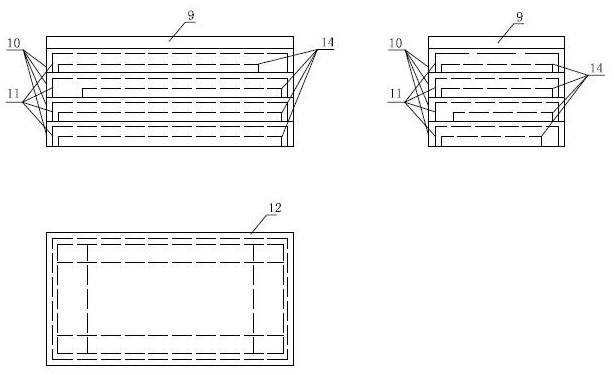 Folding modular box-type slide rail photovoltaic module