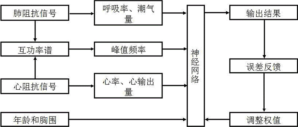 Cardiac and pulmonary impedance measuring method and device