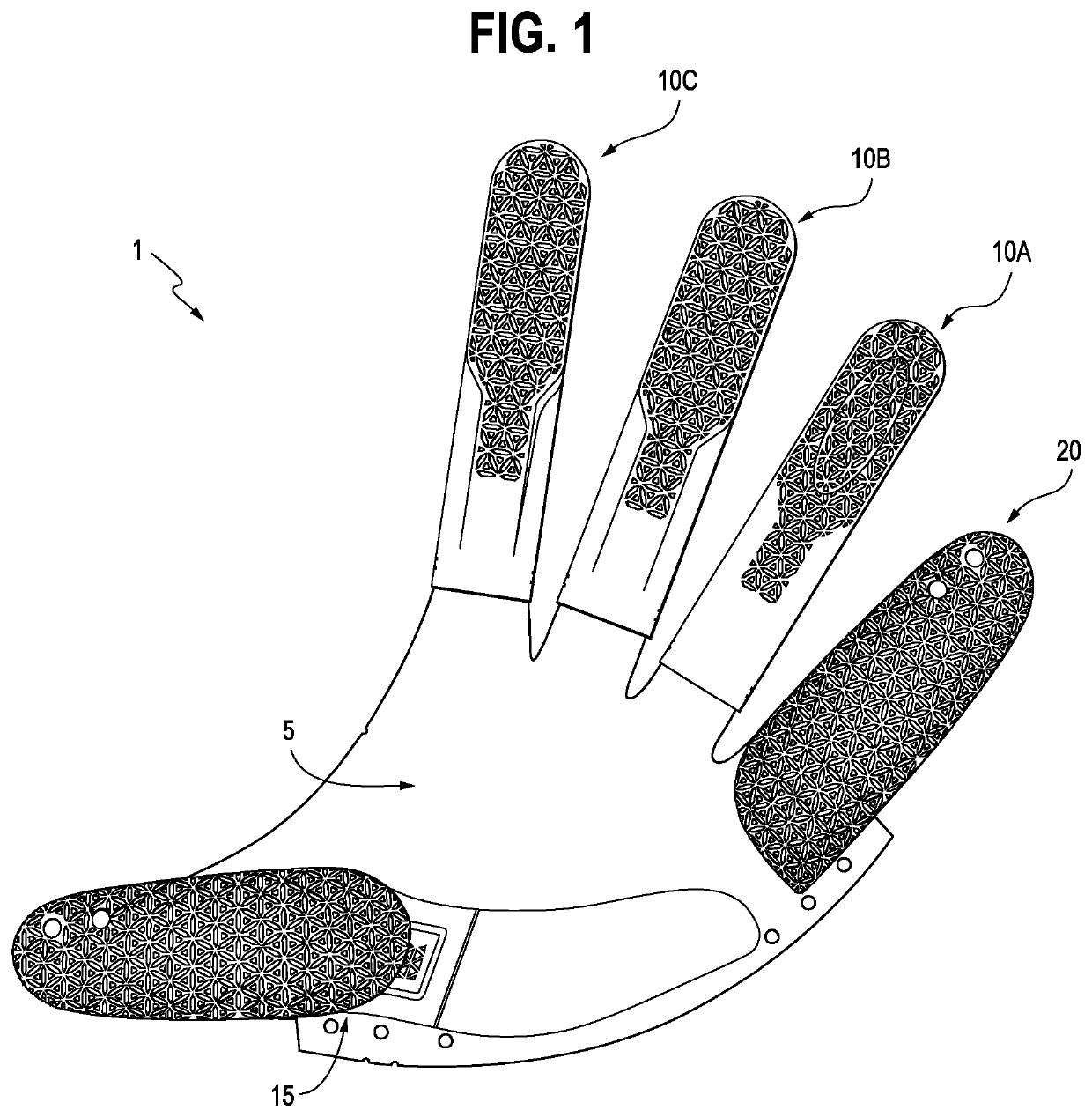 Glove with structural finger reinforcements