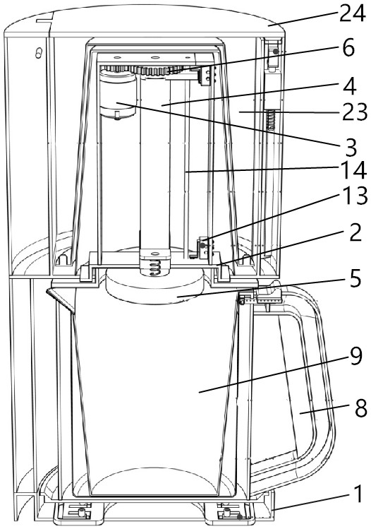 Electric kettle with lifting type heating disc