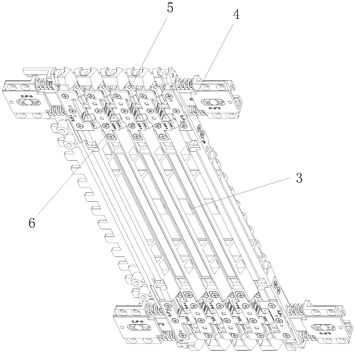 Coaxial 190-degree coating rotating mechanism applied to flexible screen