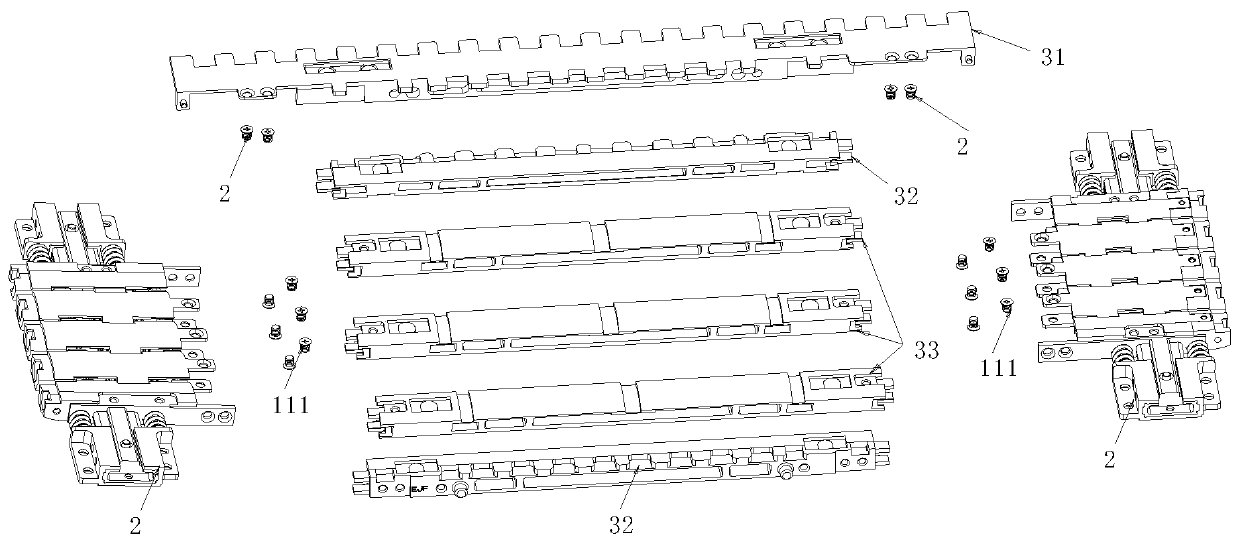 Coaxial 190-degree coating rotating mechanism applied to flexible screen