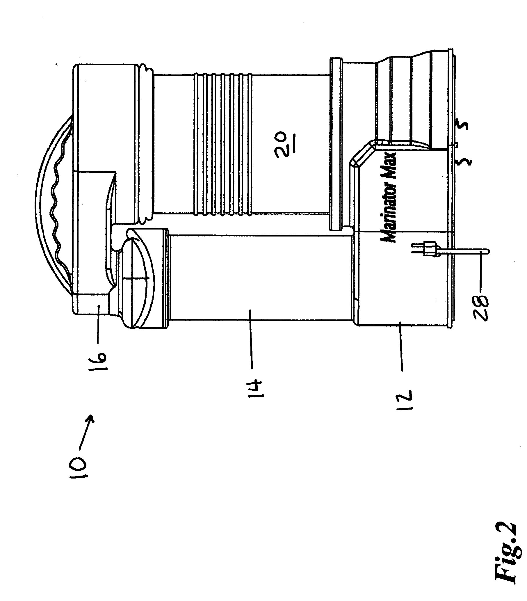 Apparatus for marinating foods