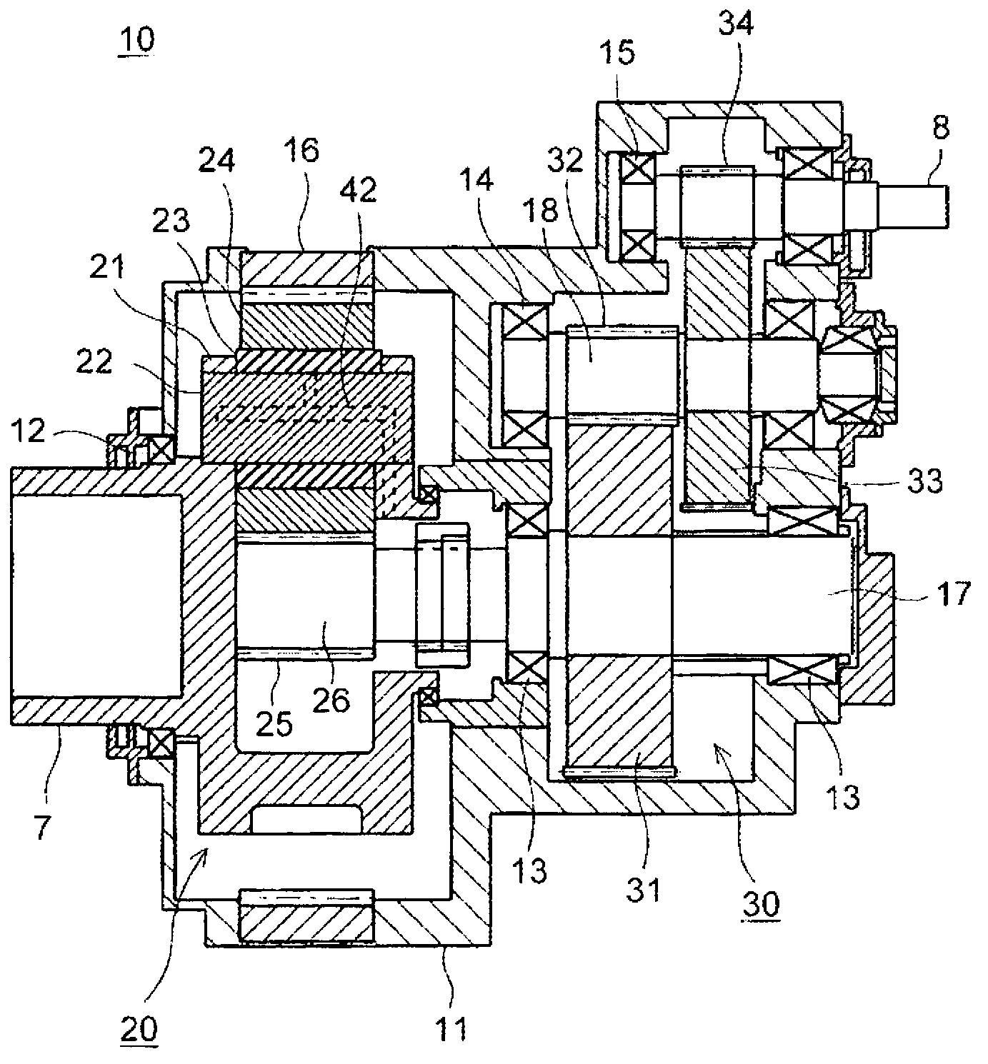 Planetary gear and wind power generation device