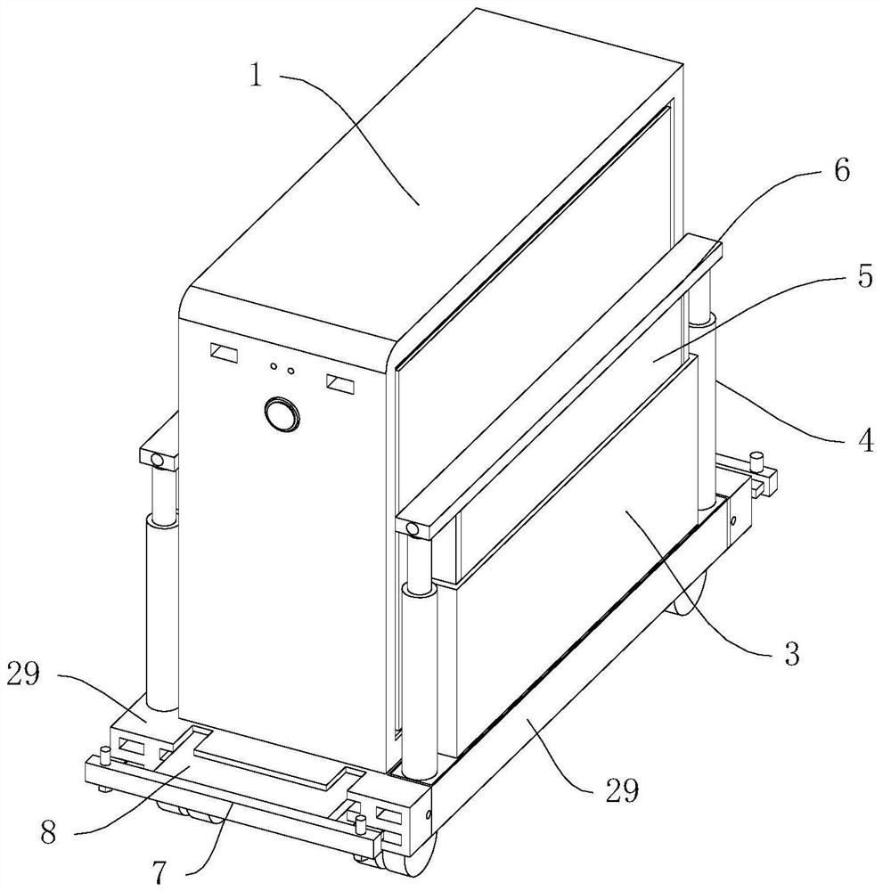 Auxiliary supporting protection device for computer