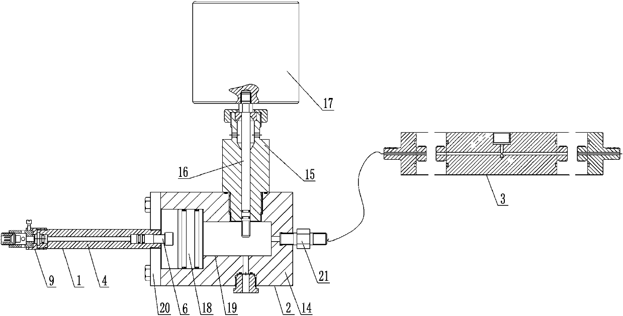 Heating-pressurizing testing device for simulating environmental state in shale air layer and simulating method