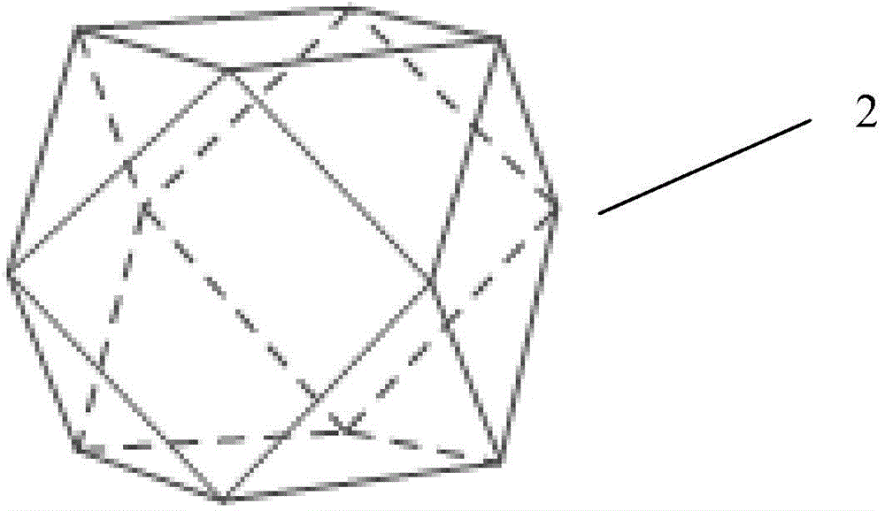 Spatial rigid frame combined by regular polyhedrons