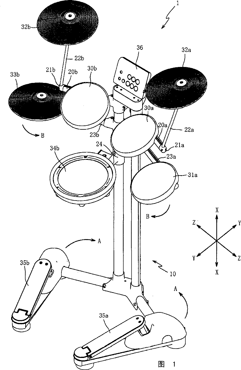 Electronic percussion instrument stand