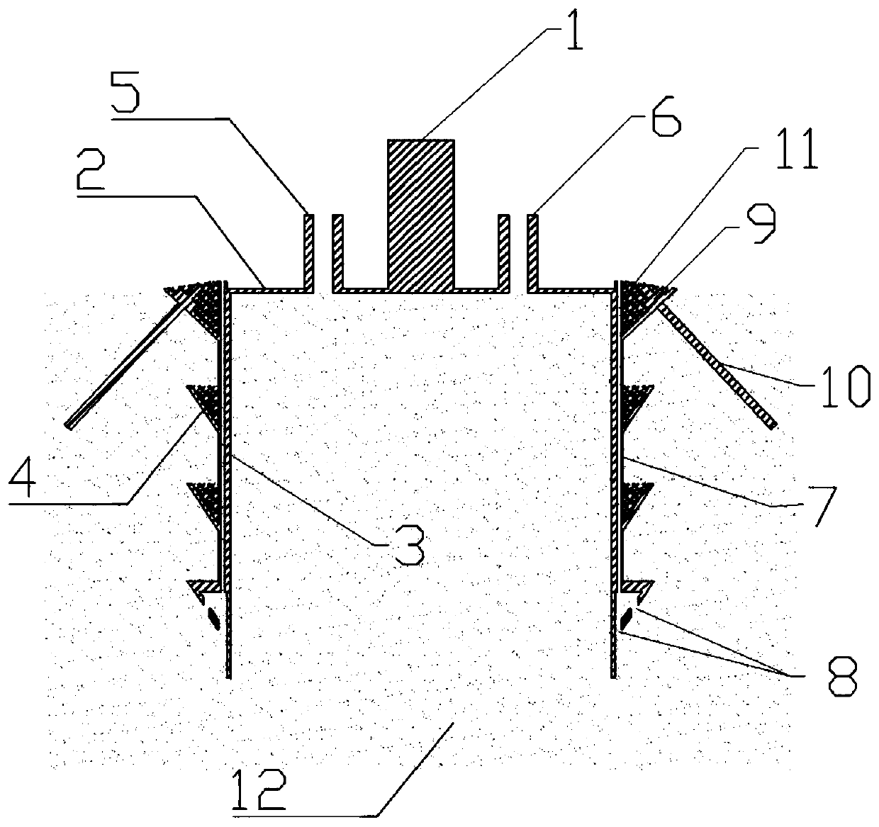 An anti-pull suction bucket foundation and its installation method