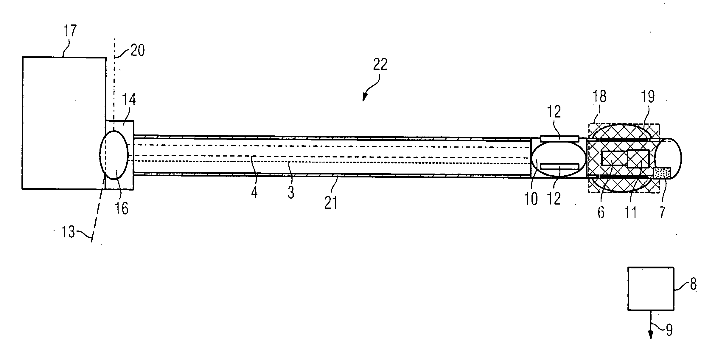Device for performing a cutting-balloon intervention