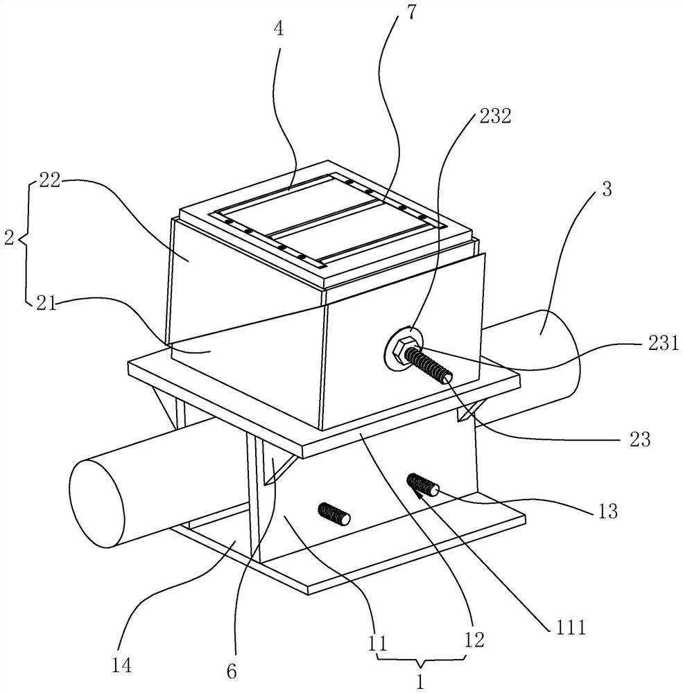 Wedge-shaped unloading device for bent cap supporting system