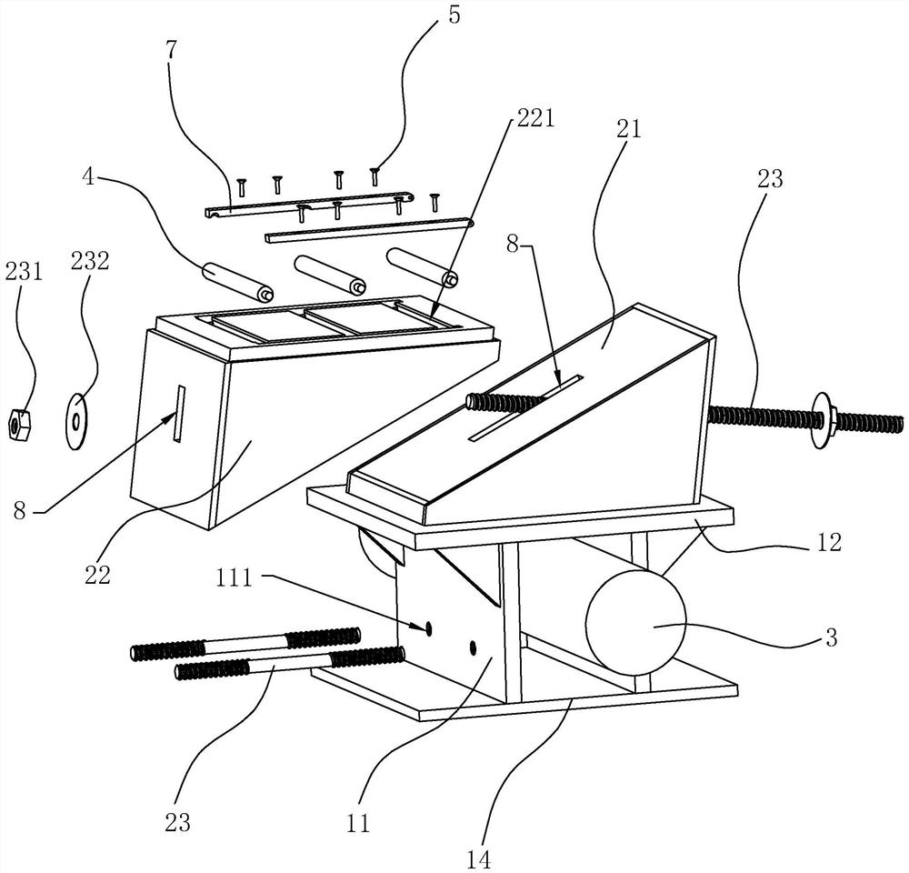 Wedge-shaped unloading device for bent cap supporting system