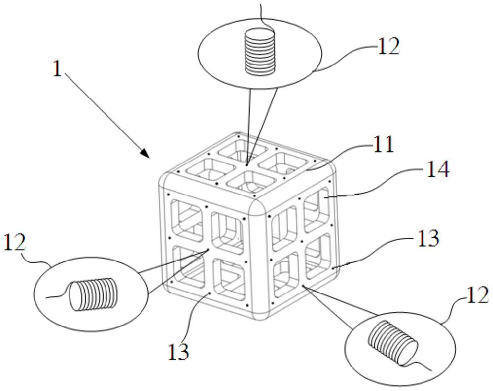 Magnetic field generator calibration device and calibration method