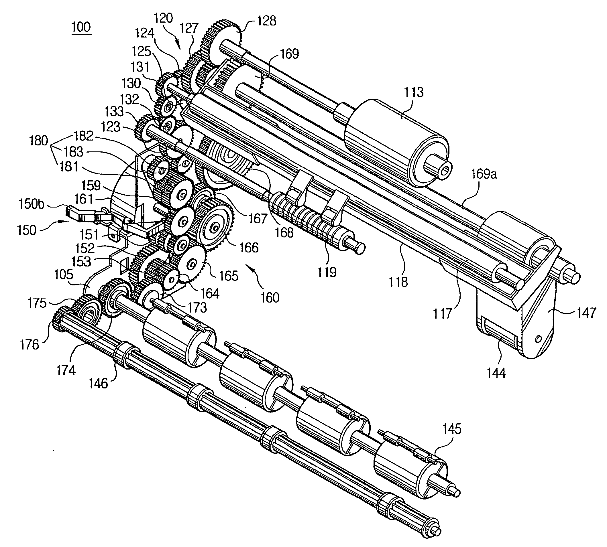 Power transmitting apparatus, power switching apparatus, and driving apparatus of multi-function machine using the same