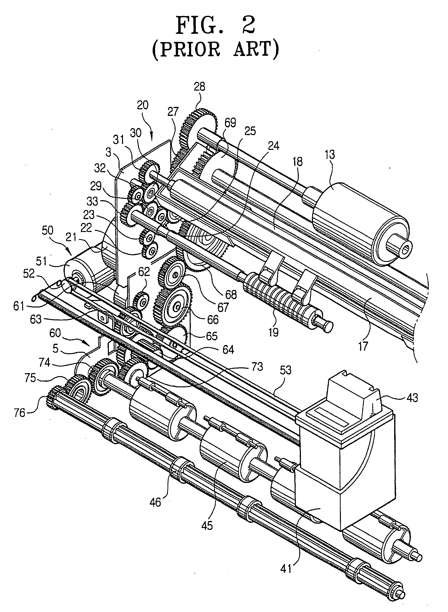 Power transmitting apparatus, power switching apparatus, and driving apparatus of multi-function machine using the same