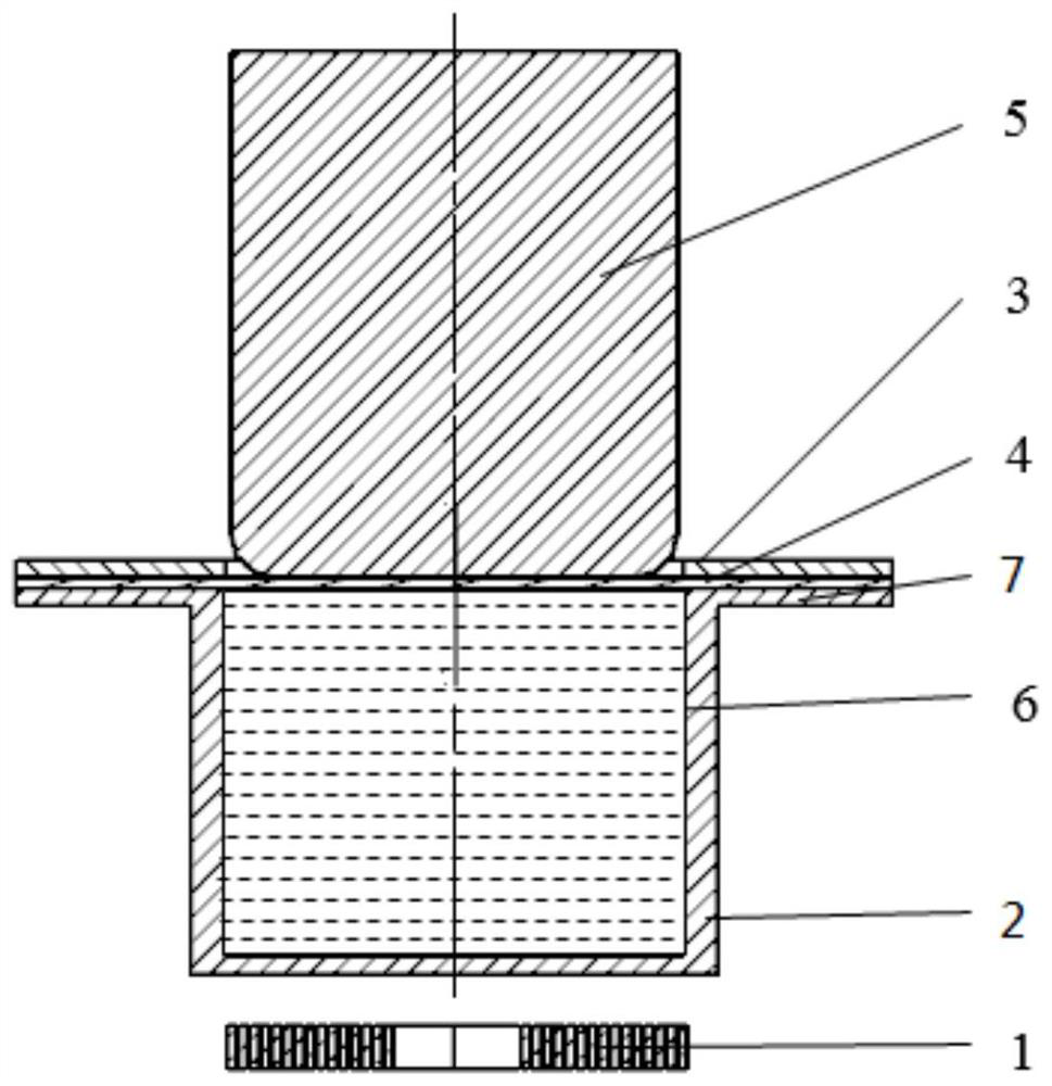 An electromagnetically driven soft die liquid-filled deep drawing device and process method