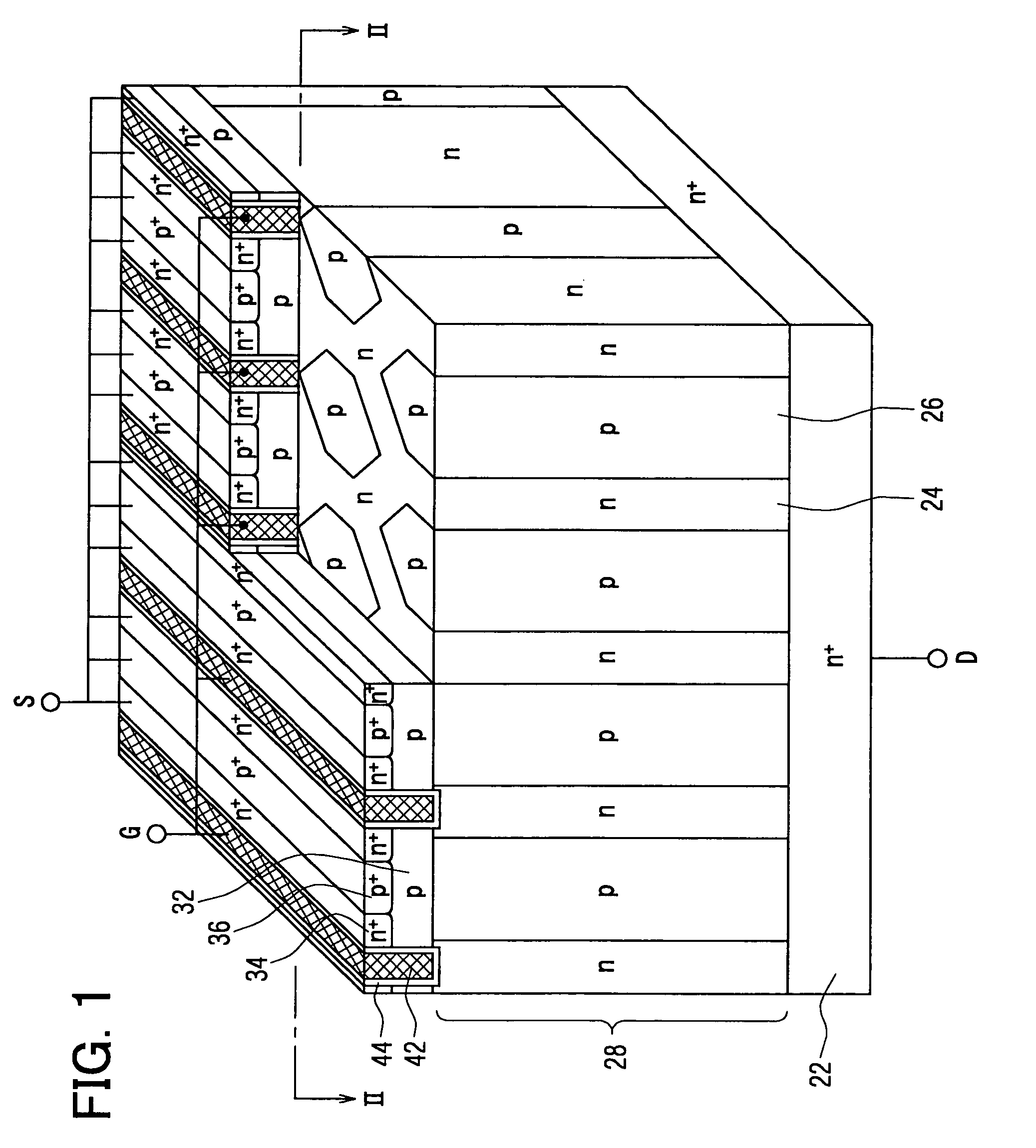 Vertical-type semiconductor device having repetitive-pattern layer