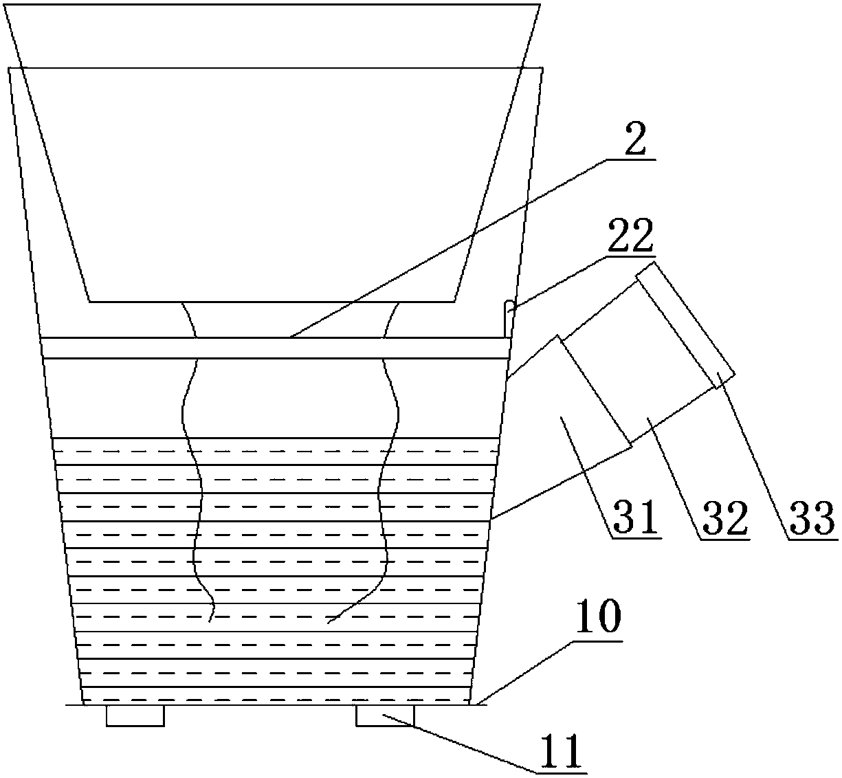 Novel water storage device for water culture device