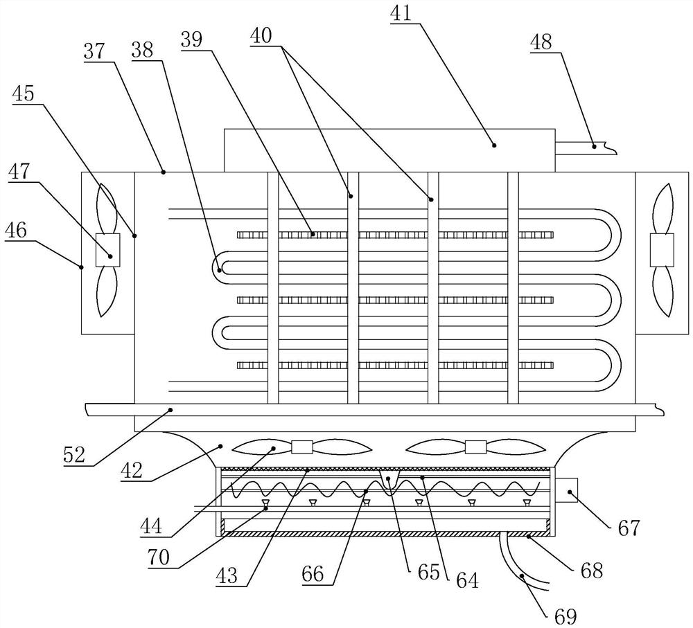 Double-booster-pump system of precise machine room air conditioner