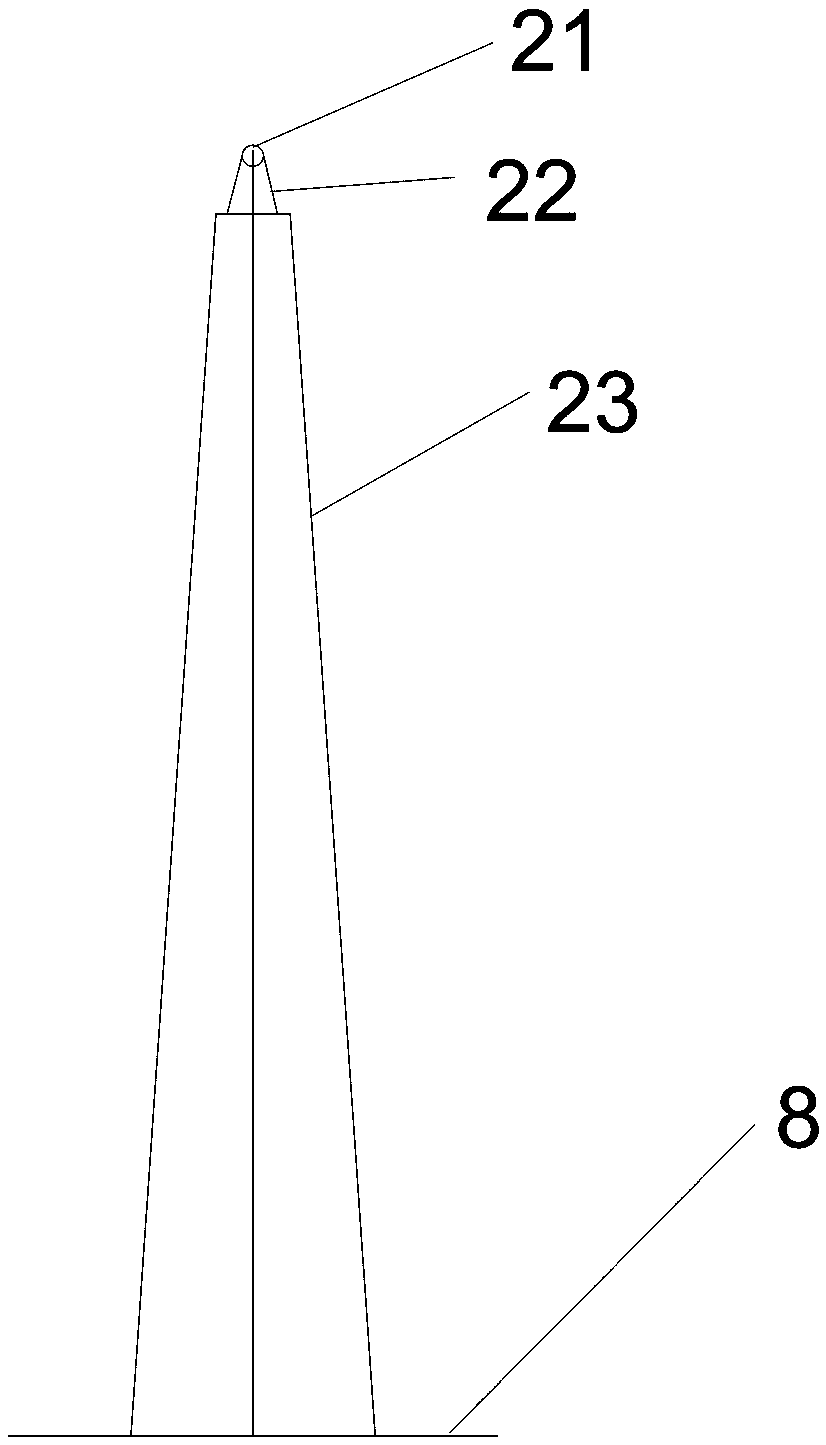 Guiding and transporting system for pipeline erection on foundation pit and construction method of system