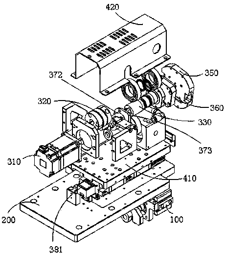 Machine head mechanism of FPC laminating machine