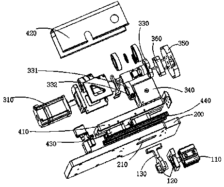 Machine head mechanism of FPC laminating machine