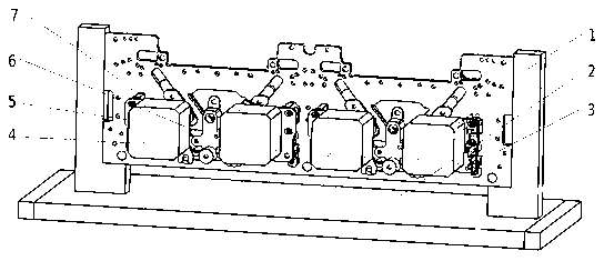 Machine head mesh leveling device and method for computerized flat knitting machine